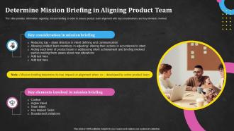 Determine Mission Briefing In Aligning Product Team Techniques Utilized In Product Discovery Process