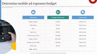 Determine Mobile Ad Expenses Budget Implementing Cost Effective MKT SS V