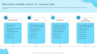 Determine Multiple Sources Of Customer Data Platform Guide Efforts MKT SS