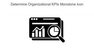 Determine Organizational Kpis Monotone Icon Icon In Powerpoint Pptx Png And Editable Eps Format