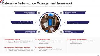 Determine Performance Management Framework Managing Staff Productivity