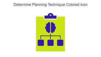 Determine Planning Technique Colored Icon In Powerpoint Pptx Png And Editable Eps Format