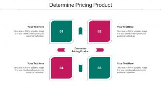 Determine Pricing Product Ppt Powerpoint Presentation Gallery Show Cpb