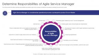 Determine Responsibilities Of Agile Service Manager Adapting ITIL Release For Agile And DevOps IT
