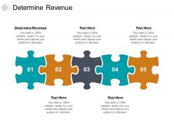 Determine revenue ppt powerpoint presentation slides design inspiration cpb
