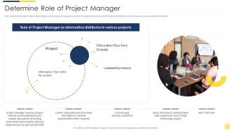 Determine role of project manager key initiatives for project safety it