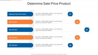 Determine Sale Price Product In Powerpoint And Google Slides Cpb