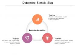 Determine sample size ppt powerpoint presentation gallery good cpb