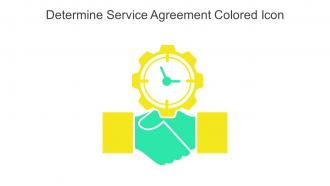Determine Service Agreement Colored Icon In Powerpoint Pptx Png And Editable Eps Format