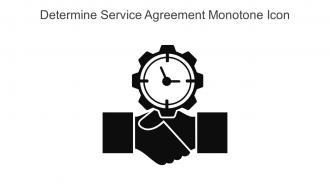Determine Service Agreement Monotone Icon In Powerpoint Pptx Png And Editable Eps Format