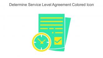 Determine Service Level Agreement Colored Icon In Powerpoint Pptx Png And Editable Eps Format