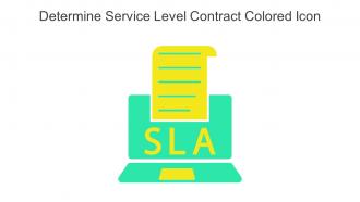 Determine Service Level Contract Colored Icon In Powerpoint Pptx Png And Editable Eps Format