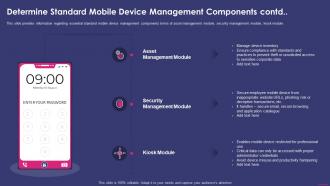 Determine Standard Mobile Device Management Enterprise Mobile Security For On Device
