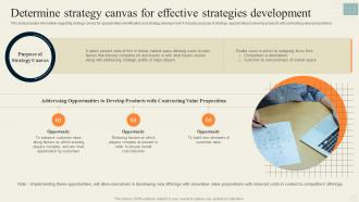 Determine Strategy Canvas For Effective Strategies Development Effective Strategy Formulation