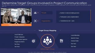 Determine target communication effective communication strategy for project