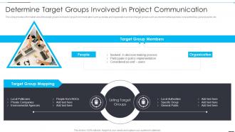 Determine Target Groups Involved In Project How Firm Improve Project Management