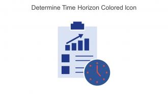 Determine Time Horizon Colored Icon In Powerpoint Pptx Png And Editable Eps Format