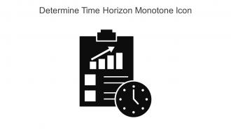Determine Time Horizon Monotone Icon In Powerpoint Pptx Png And Editable Eps Format