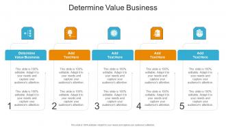 Determine Value Business In Powerpoint And Google Slides Cpb