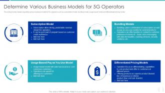 Determine Various Business Models For 5G Operators Proactive Approach For 5G Deployment