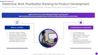 Determine Work Prioritization Lean Agile Project Management Playbook