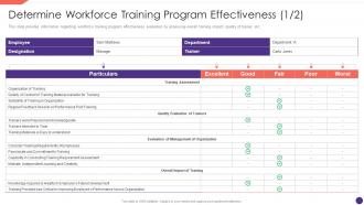 Determine Workforce Training Program Effectiveness Employee Upskilling Playbook