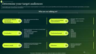 Determine Your Target Audiences Crisis Communication