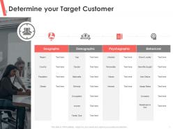Determine your target customer sought ppt powerpoint presentation icon professional