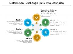 Determines exchange ratetwo countries ppt powerpoint presentation pictures background designs cpb