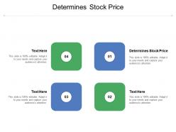 Determines stock price ppt powerpoint presentation model slides cpb