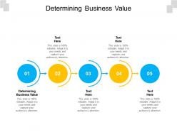Determining business value ppt powerpoint presentation styles format cpb