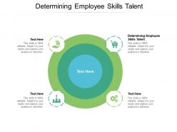 Determining employee skills talent ppt powerpoint presentation infographics topics cpb