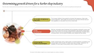 Determining Growth Drivers For A Barber Shop Industry Hairdressing Business Plan BP SS