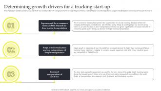 Determining Growth Drivers For A Commercial Trucking Industry Business Plan BP SS