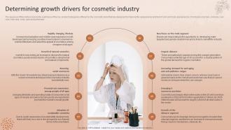 Determining Growth Drivers For Cosmetic Industry Natural Cosmetic Business Plan BP SS