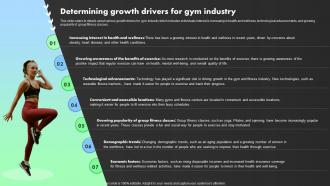 Determining Growth Drivers For Gym Industry Crossfit Gym Business Plan BP SS