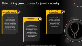 Determining Growth Drivers For Jewelry Products Business Plan BP SS
