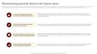 Determining Growth Drivers For Liquor Store Specialty Liquor Store BP SS