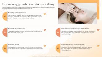Determining Growth Drivers For Spa Industry Health And Beauty Center BP SS