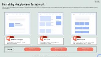 Determining Ideal Placement For Native Ads Overview Of Online And Marketing Channels MKT SS V