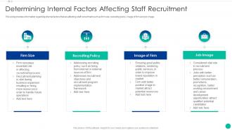 Determining Internal Factors Affecting Staff Recruitment Enhancing New Recruit Enrollment