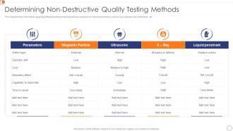 Determining Non Destructive Quality Testing Methods Optimize Business Core Operations