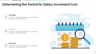 Determining The Period For Salary Increment Icon