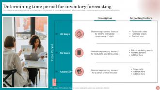 Determining Time Period For Inventory Forecasting Strategies To Order And Maintain Optimum