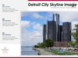 Detroit City Skyline Image Powerpoint Presentation PPT Template