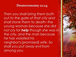 Deuteronomy 22 24 town and did not scream powerpoint church sermon