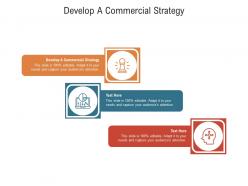 Develop a commercial strategy ppt powerpoint presentation summary objects cpb