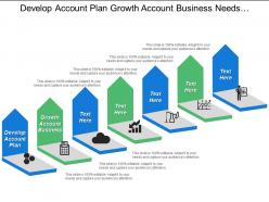 Develop account plan growth account business needs analysis