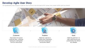 Develop agile user story implementing agile marketing in your organization