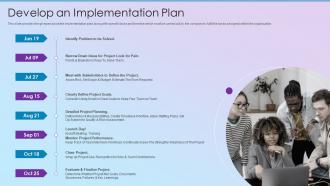 Develop An Implementation Plan Process Improvement Planning Ppt Topics
